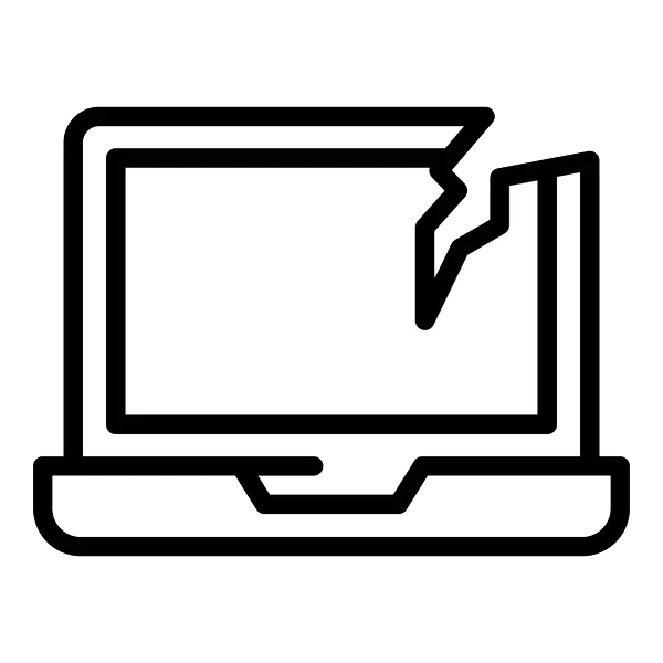 Damaged A,B,C,D Covers on the laptops